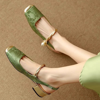 New Chinese Style Fairy Style Outer Wear Closed Toe Fashion Sandals For Women