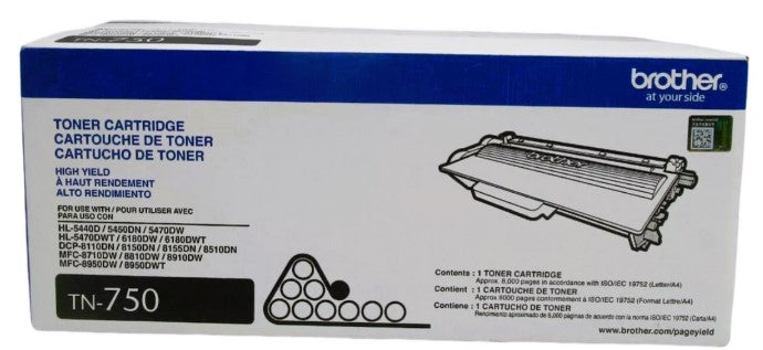 TN750 | Original Brother High-Yield Toner Cartridge - Black